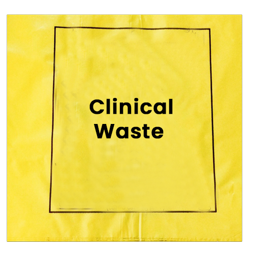 27L Clinical Waste Bag- 500 pieces (Yellow 25 micron)